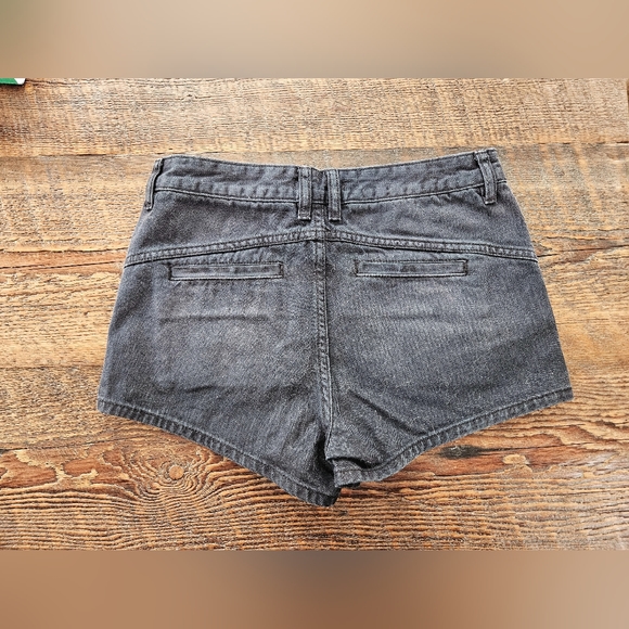 Like New FREE PEOPLE Jean Shorts Size 29 Black Wash - Picture 3 of 5